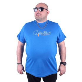 Moc Grande 23113 The Next Büyük Beden Saks Erkek T-shirt