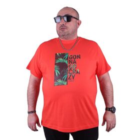 Moc Grande 23116 Crazy Büyük Beden Nar Erkek T-shirt