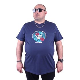 Moc Grande 23119 Summer Büyük Beden Marin Erkek T-shirt