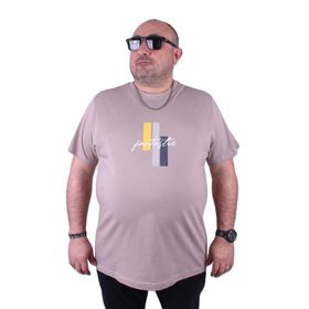 Moc Grande 23121 Fantastic Büyük Beden Toprak Erkek T-shirt