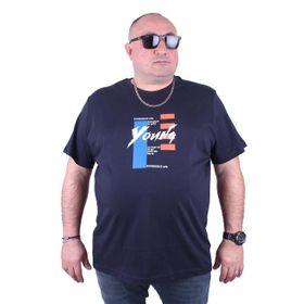 Moc Grande 23124 Young Büyük Beden Lacivert Erkek T-shirt