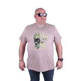 Moc Grande 23126 No Gain Büyük Beden Toprak Erkek T-shirt
