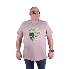 Moc Grande 23126 No Gain Büyük Beden Toprak Erkek T-shirt