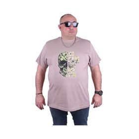 Moc Grande 23126 No Gain Büyük Beden Toprak Erkek T-shirt