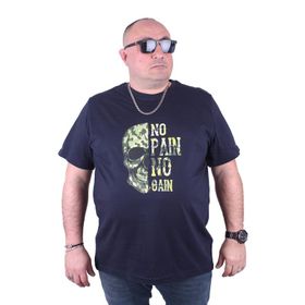Moc Grande 23126 Sıfır Yaka No Gain Erkek Lacivert T-shirt