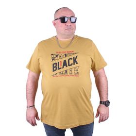 Moc Grande 23127 Black Büyük Beden Limon Erkek T-shirt
