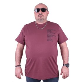 Moc Grande 23128 Beyond Self Büyük Beden Eflatun Erkek T-shirt