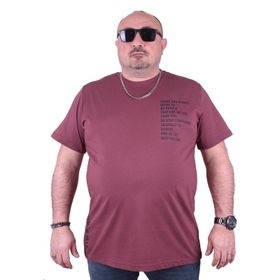 Moc Grande 23128 Beyond Self Büyük Beden Eflatun Erkek T-shirt