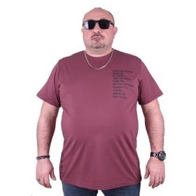 Moc Grande 23128 Beyond Self Büyük Beden Eflatun Erkek T-shirt