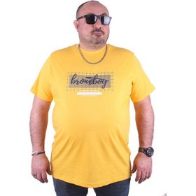 Moc Grande 23131 Brnx Boy Büyük Beden Sarı Erkek T-shirt