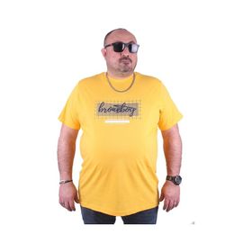 Moc Grande 23131 Brnx Boy Büyük Beden Sarı Erkek T-shirt