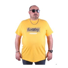 Moc Grande 23131 Brnx Boy Büyük Beden Sarı Erkek T-shirt