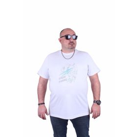 Moc Grande 23132 Baskılı Lightning Beyaz Erkek T-shirt