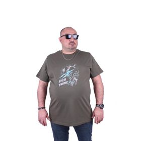 Moc Grande 23132 Lightning Büyük Beden Haki Erkek T-shirt