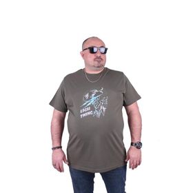 Moc Grande 23132 Lightning Büyük Beden Haki Erkek T-shirt