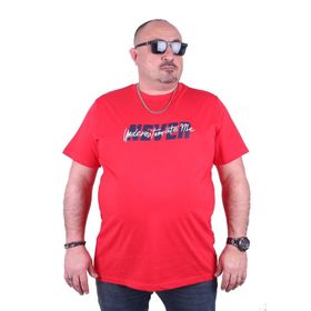 Moc Grande 23135 Never Büyük Beden Kırmızı Erkek T-shirt
