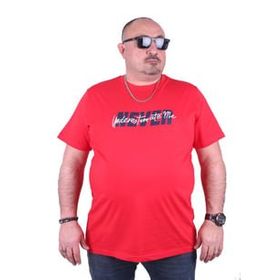 Moc Grande 23135 Never Büyük Beden Kırmızı Erkek T-shirt