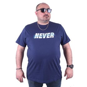 Moc Grande 23135 Never Büyük Beden Marin Erkek T-shirt