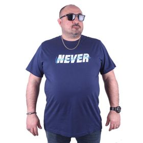 Moc Grande 23135 Never Büyük Beden Marin Erkek T-shirt