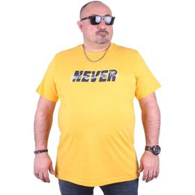 Moc Grande 23135 Never Büyük Beden Sarı Erkek T-shirt