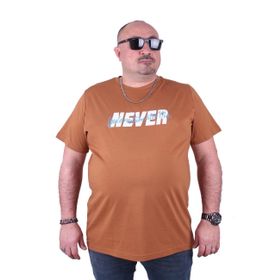 Moc Grande 23135 Never Büyük Beden Vizon Erkek T-shirt