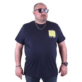 Moc Grande 23137 Outside Büyük Beden Lacivert Erkek T-shirt