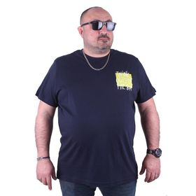 Moc Grande 23137 Outside Büyük Beden Lacivert Erkek T-shirt