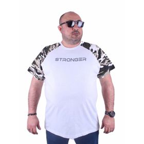 Moc Grande 23146 Raglan Sleeve Camouflage Beyaz Erkek T-shirt