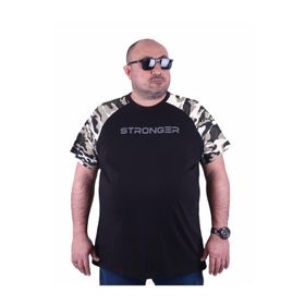 Moc Grande 23146 Raglan Sleeve Camouflage Haki Erkek T-shirt