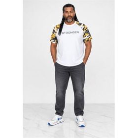 Moc Grande 23146 Raglan Sleeve Camouflage Hardal Erkek T-shirt