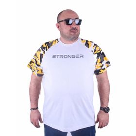 Moc Grande 23146 Raglan Sleeve Camouflage Hardal Erkek T-shirt
