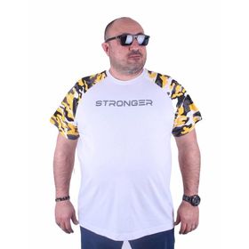 Moc Grande 23146 Raglan Sleeve Camouflage Hardal Erkek T-shirt
