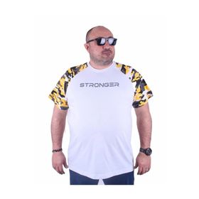 Moc Grande 23146 Raglan Sleeve Camouflage Hardal Erkek T-shirt