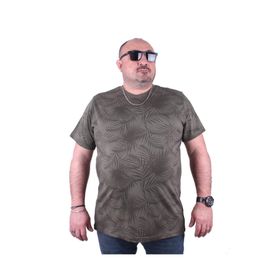Moc Grande 23148 Büyük Beden Basic Haki Erkek T-shirt