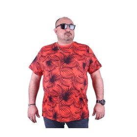 Moc Grande 23148 Palm Leaf Büyük Beden Nar Çiçeği Erkek T-shirt