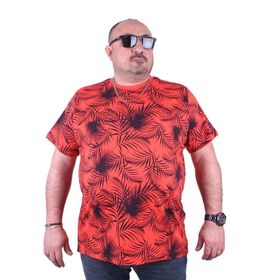 Moc Grande 23148 Palm Leaf Büyük Beden Nar Çiçeği Erkek T-shirt