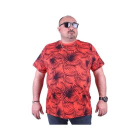 Moc Grande 23148 Palm Leaf Büyük Beden Nar Çiçeği Erkek T-shirt