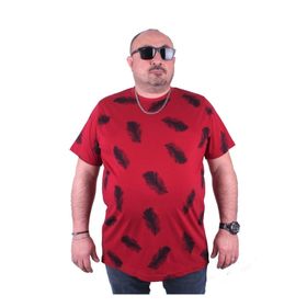 Moc Grande 23149 Büyük Beden Basic Bordo Erkek T-shirt