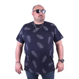 Moc Grande 23149 Büyük Beden Basic Lacivert Erkek T-shirt
