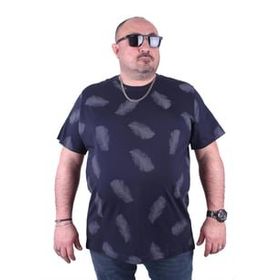 Moc Grande 23149 Büyük Beden Basic Lacivert Erkek T-shirt