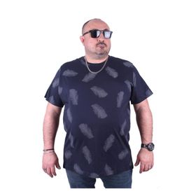 Moc Grande 23149 Büyük Beden Basic Lacivert Erkek T-shirt