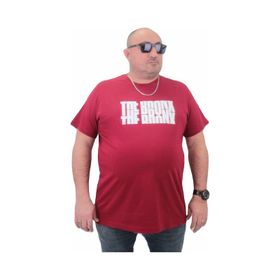 Moc Grande 23174 Büyük Beden Basic Bordo Erkek T-shirt