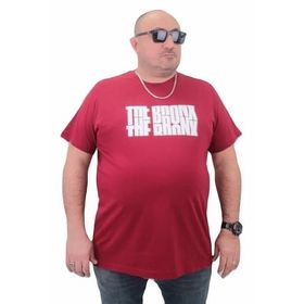 Moc Grande 23174 Büyük Beden Basic Bordo Erkek T-shirt