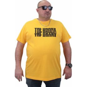 Moc Grande 23174 Büyük Beden Basic Sarı Erkek T-shirt
