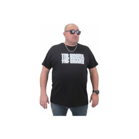 Moc Grande 23174 Büyük Beden Basic Siyah Erkek T-shirt