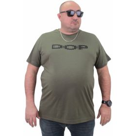 Moc Grande 23176 Büyük Beden Basic Haki Erkek T-shirt