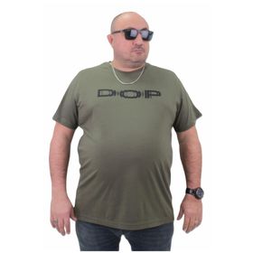 Moc Grande 23176 Büyük Beden Basic Haki Erkek T-shirt
