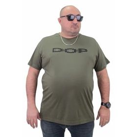 Moc Grande 23176 Büyük Beden Basic Haki Erkek T-shirt