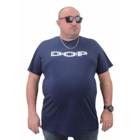 Moc Grande 23176 Büyük Beden Basic Marin Erkek T-shirt