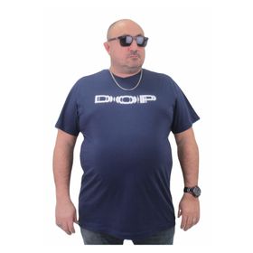 Moc Grande 23176 Büyük Beden Basic Marin Erkek T-shirt